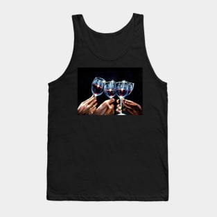 RED WINE CHEERS Tank Top